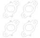 Cometic Nissan CA18 DET .030 inch DOHC Exhaust Gasket (4 pcs per Kit)