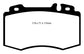 EBC 02-04 Mercedes-Benz C32 AMG (W203) 3.2 Supercharged Yellowstuff Front Brake Pads