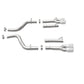 MagnaFlow Axle-Back, SS, 2.5in, Quad Split Rear 3.5in Tip 2015 Dodge Challenger 3.6L V6