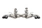 Corsa 20-24 Corvette C8 3in Valved Cat-Back 4.5in Blk Quad Tips Fits Factory Perf Exhaust DeletesAFM