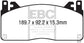 EBC 2015+ Ford Mustang GT350 Bluestuff Front Brake Pads
