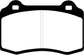 EBC 96-00 Lotus Esprit Turbo 2.0 Turbo GT3 Yellowstuff Rear Brake Pads