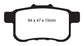 EBC 09-14 Acura TSX 2.4 Redstuff Rear Brake Pads
