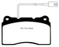 EBC 2014-2016 Maserati Ghibli 3.0L Twin Turbo (330) Yellowstuff Front Brake Pads