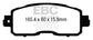 EBC 13+ Nissan Altima 2.5 (L33) Sedan Yellowstuff Front Brake Pads