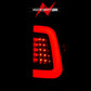 ANZO 2008-2016 Ford  F-250  LED Tail w/ Lights Bar Black Housing Smoke Lens