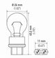 Hella Bulb 3157 12V 27/7W W2.5x16q S8