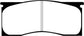 EBC 65-69 Dodge Dart 2.8 Redstuff Front Brake Pads