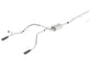Borla 14 Silv/Sierra C/B Exh ATAK 1500 5.3L V8 AT/MT 2&4WD Ext Cab (78.7) WB - Black Chrome