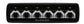 Hella Universal Black Magic 6 L.E.D. Mini Light Bar - Spot Beam