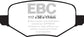 EBC 11-14 Ford Edge 2.0 Turbo Yellowstuff Rear Brake Pads