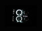 ANZO 2007-2013 Gmc Sierra 1500 Projector Headlights w/ Halo Black