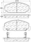 StopTech Performance 93-00 Honda Civic DX w/ Rr Drum Brakes Front Brake Pads