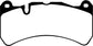 EBC 06-08 Ferrari 599 6.0 Redstuff Front Brake Pads