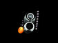 ANZO 2003-2007 Infiniti G35 Projector Headlights w/ Halo Black (CCFL) (HID Compatible)