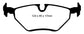 EBC 99-02 BMW Z3 2.5 Redstuff Rear Brake Pads