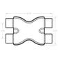 MagnaFlow Smooth Trans X 2.5/2.5 X 12 SS