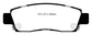 EBC 07+ Buick Enclave 3.6 Yellowstuff Rear Brake Pads