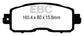 EBC 13+ Nissan Altima 2.5 (L33) Sedan Greenstuff Front Brake Pads