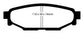 EBC 12+ Subaru BRZ 2.0 (solid rear rotors) Redstuff Rear Brake Pads