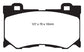 EBC 08-13 Infiniti FX50 5.0 Yellowstuff Front Brake Pads