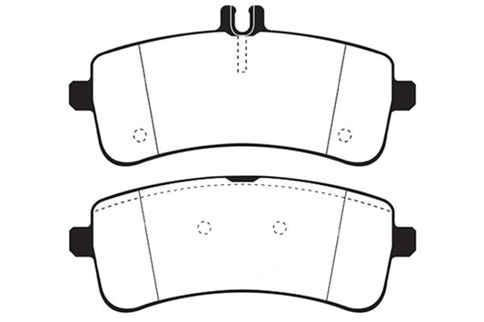 EBC 2015+ Mercedes-Benz C63 S AMG (W205) 4.0L Twin Turbo Bluestuff Rear Brake Pads