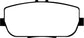 EBC 06-15 Mazda Miata MX5 2.0 Redstuff Rear Brake Pads