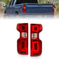 Anzo 19-21 Chevy Silverado Work Truck Full LED Tailights Chrome Housing Red Lens G2(w/C Light Bars)