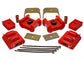 Energy Suspension 73-84 K5 Blazer 4WD Fullsize Red Complete Motor&Trans Mount Set Zinc Finish