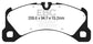 EBC 14+ Porsche Macan (Cast Iron Rotors only) 3.0 Twin Turbo Yellowstuff Front Brake Pads