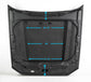 Anderson Composites 2013-2014 Ford Mustang Type-CJ Carbon Fiber Cowl Hood