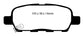 EBC 02 Infiniti G35 3.5 w/o DCS Bluestuff Rear Brake Pads