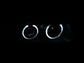 ANZO 1992-1998 BMW 3 Series E36 Projector Headlights w/ Halo Black G2 1 pc
