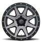 ICON Rebound Pro 17x8.5 5x4.5 0mm Offset 4.75in BS 71.5mm Bore Titanium Wheel
