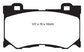 EBC 08-13 Infiniti FX50 5.0 Redstuff Front Brake Pads