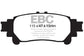EBC 13+ Lexus GS350 3.5 RWD Ultimax2 Rear Brake Pads