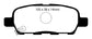 EBC 10-13 Infiniti FX35 3.5 Greenstuff Rear Brake Pads