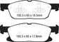 EBC 15+ Ford Edge 2.0 Turbo FWD Yellowstuff Front Brake Pads