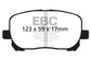 EBC 02-08 Pontiac Vibe 1.8 Redstuff Front Brake Pads
