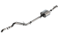 Borla 21-22 Ford Bronco 2.7L 2DR/4DR T-304 Stainless Steel Cat-Back S-Type Exhaust - Brushed