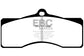 EBC 68-69 Chevrolet Camaro (1st Gen) 4.9 Redstuff Front Brake Pads