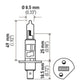 Hella Optilux H1 12V/55W XY Yellow Bulb