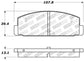 StopTech Performance 89-95 Mazda RX7 / 03-05 Mazda 6 Rear Brake Pads