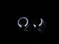 ANZO 1996-1998 Honda Civic Projector Headlights w/ Halo Black