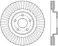 StopTech 13-15 Nissan Pathfinder Slotted Front Left Rotor