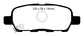 EBC 10-13 Infiniti FX35 3.5 Greenstuff Rear Brake Pads
