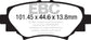 EBC 14+ Mazda 3 2.0 (Japan Build) Redstuff Rear Brake Pads