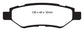 EBC 08-13 Cadillac CTS 3.0 Redstuff Rear Brake Pads