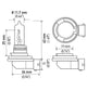 Hella Optilux H9 12V/100W XB Xenon White Bulb (pair)
