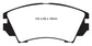 EBC 10+ Buick Allure (Canada) 3.0 Redstuff Front Brake Pads